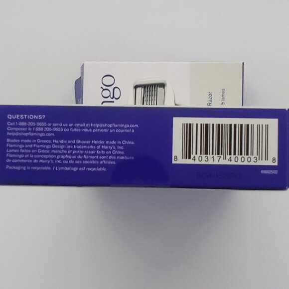 FLAMINGO LILAC RAZOR HANDLE KIT with 2 REFILLS/CARTRIDGES and 36 REFILLS - Picture 4 of 10